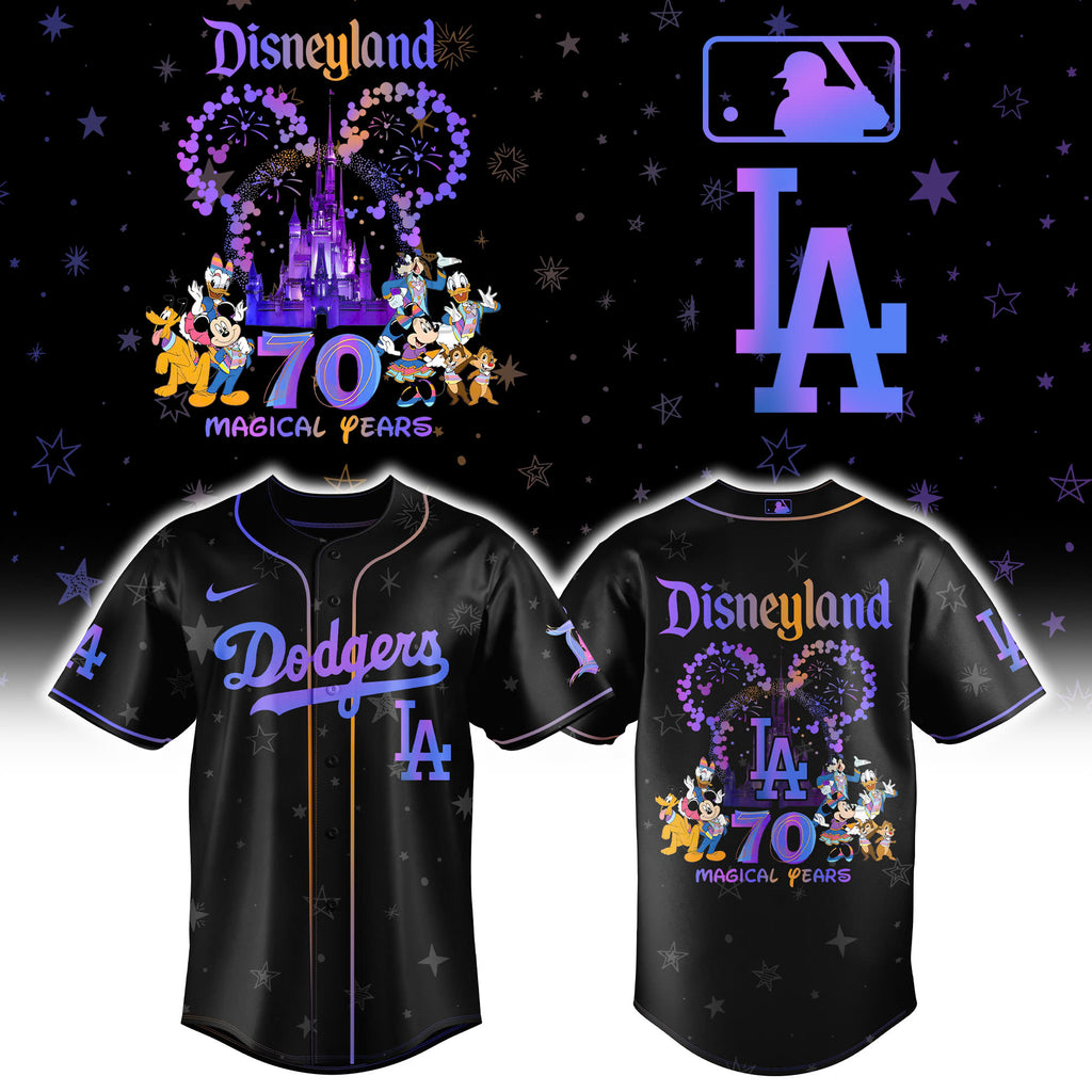 Los Angeles Dodgers Disneyland 70th Baseball Jersey