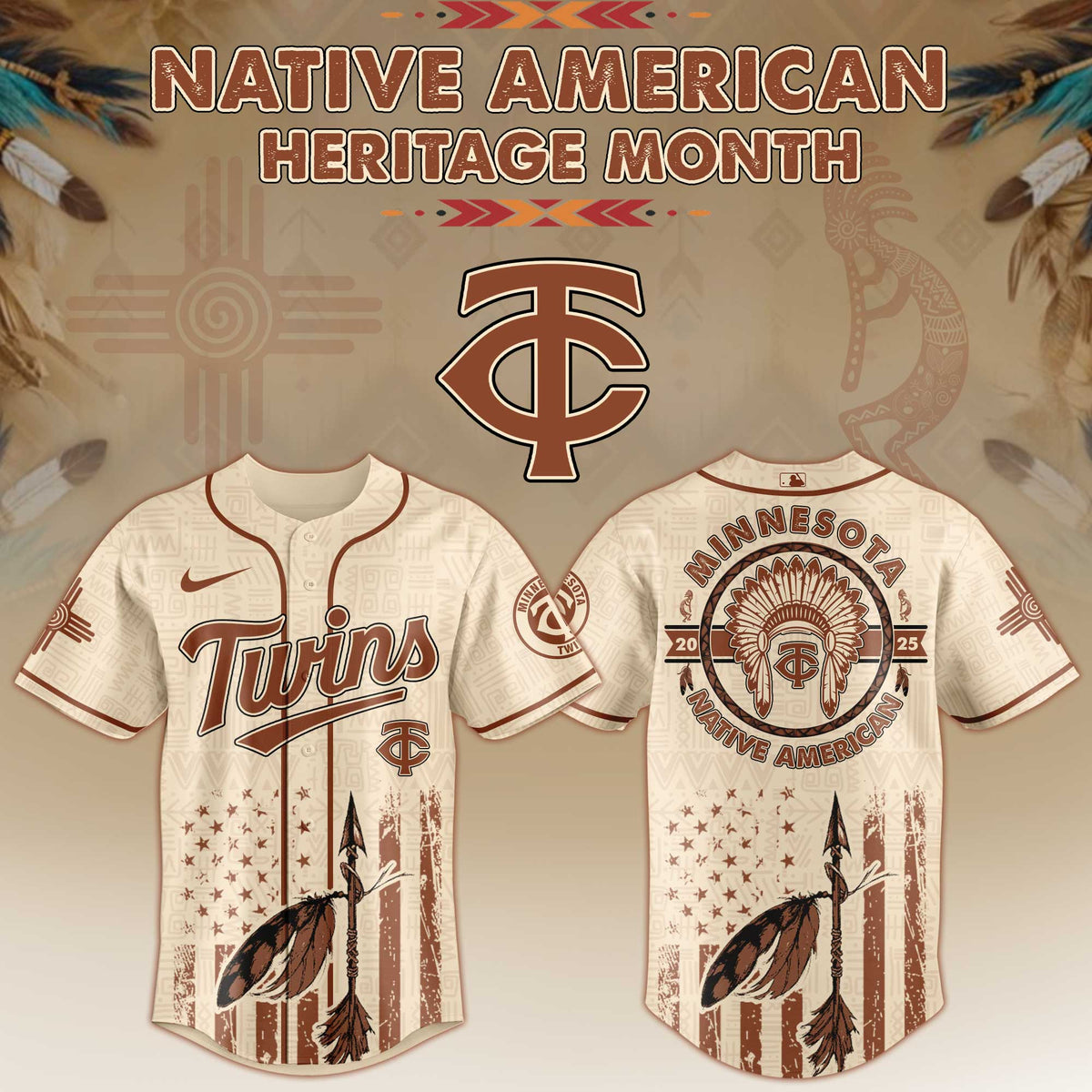 Minnesota Twins Native American Heritage Month Jersey