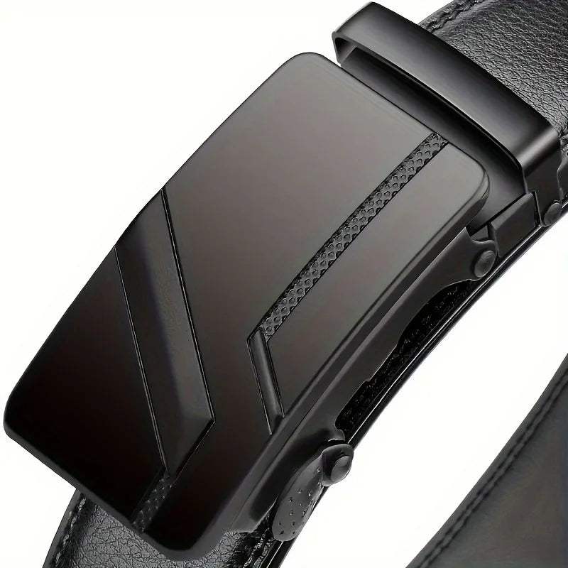 2pcs Fashionable Men's Belt Wallet Set High Quality Retro Men's Automatic Buckle Business Belt Best Choice For Gift Giving