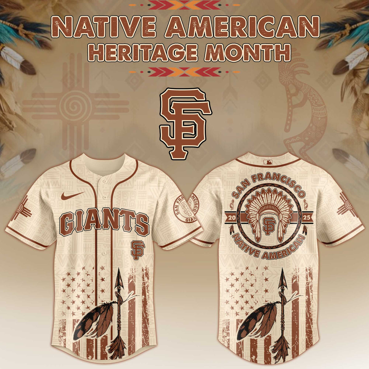 San Francisco Giants Native American Heritage Month Jersey