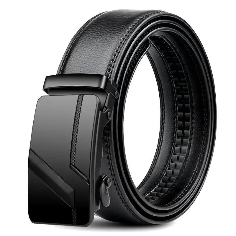 2pcs Fashionable Men's Belt Wallet Set High Quality Retro Men's Automatic Buckle Business Belt Best Choice For Gift Giving