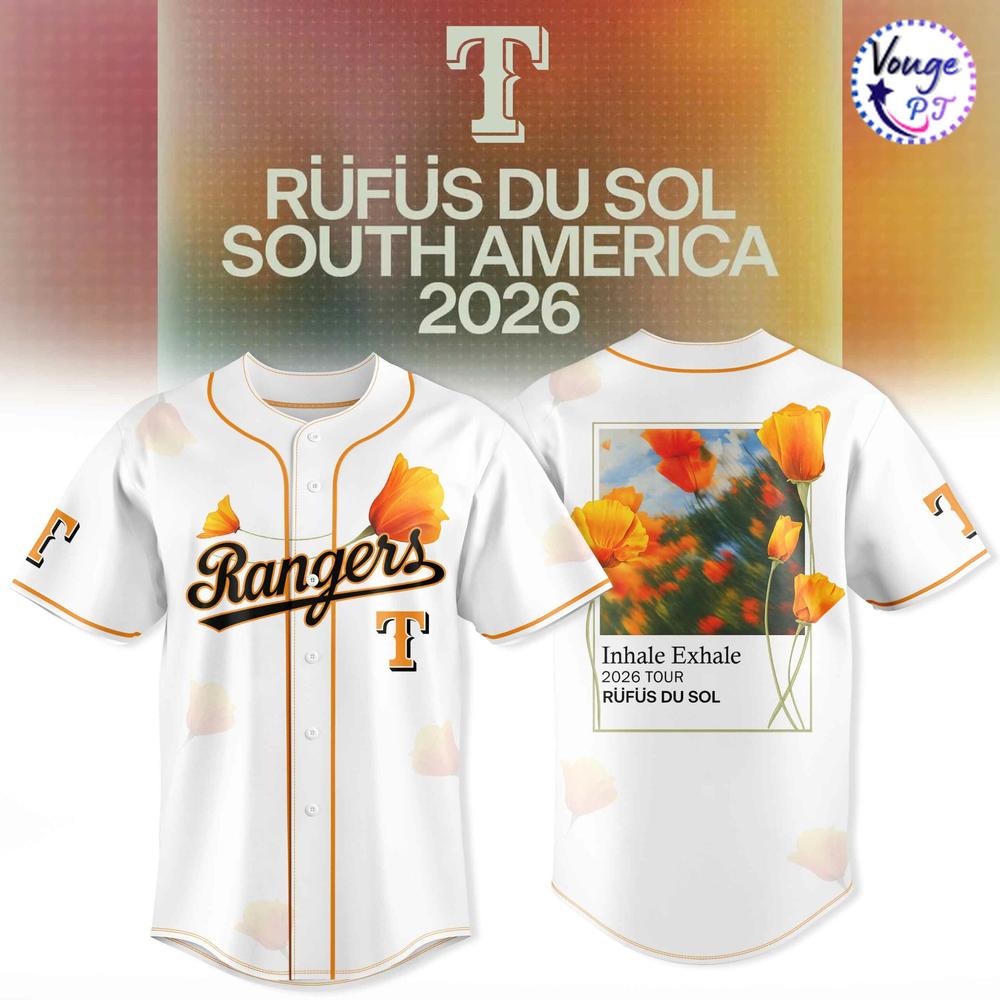 Texas Rangers x Rüfüs Du Sol South America 2026 Baseball Jersey