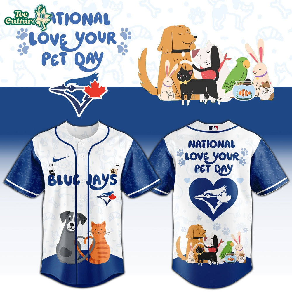 Toronto Blue Jays National Love Your Pet Day 2026 Limited Edition Fan Jersey