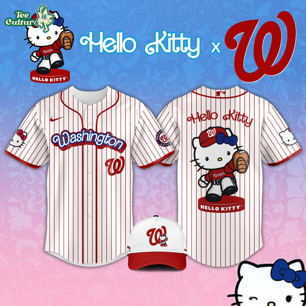 Washington Nationals MLB Hello Kitty Night 2026 Collector Jersey