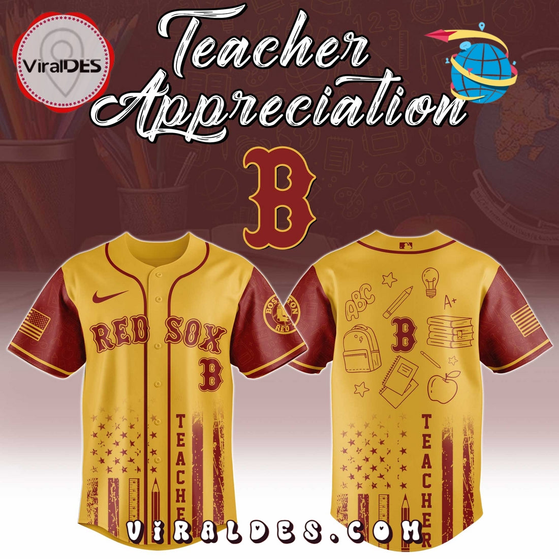 Boston Red Sox MLB x Teacher Appreciation Day Jersey