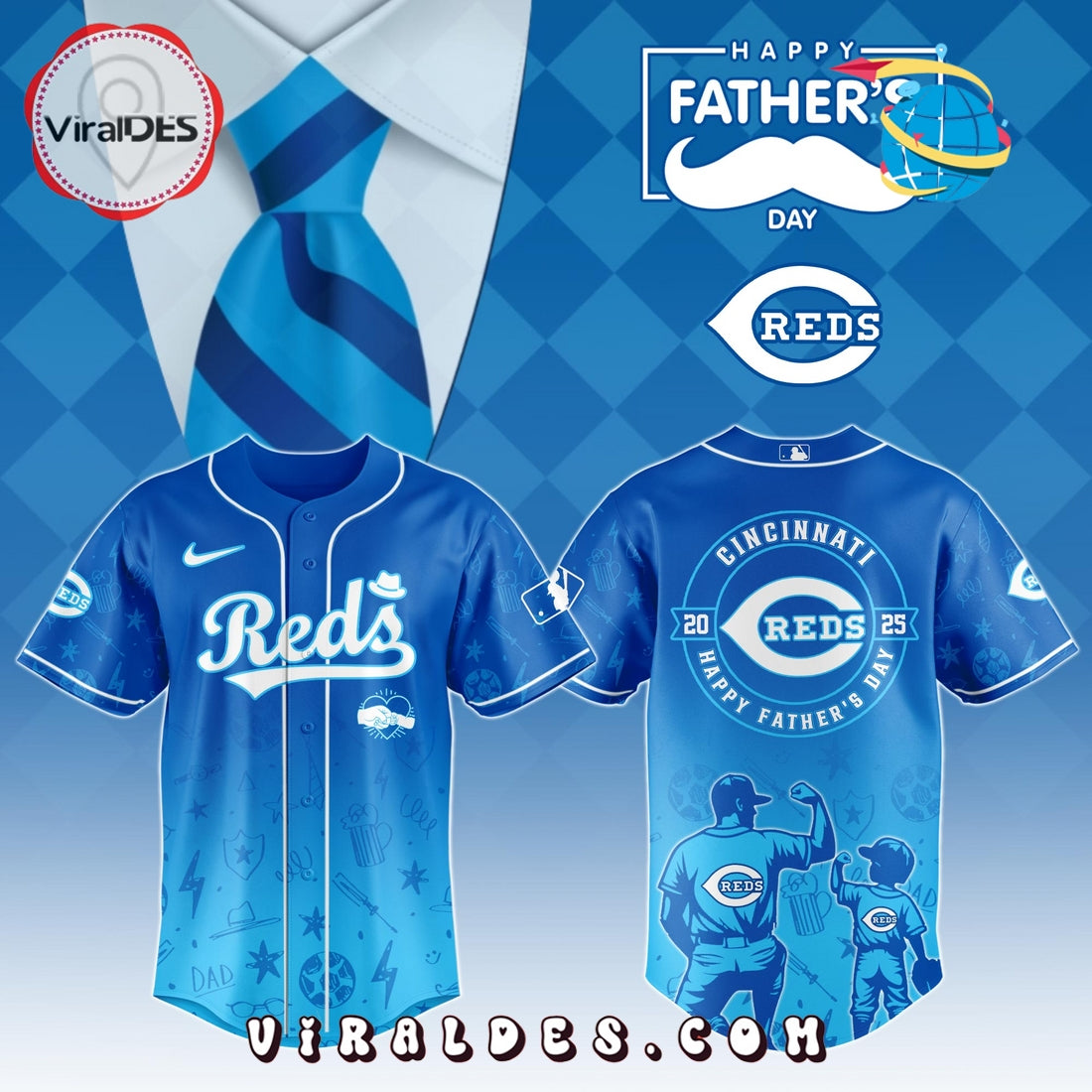 Cincinnati Reds Father's Day Baseball Jersey