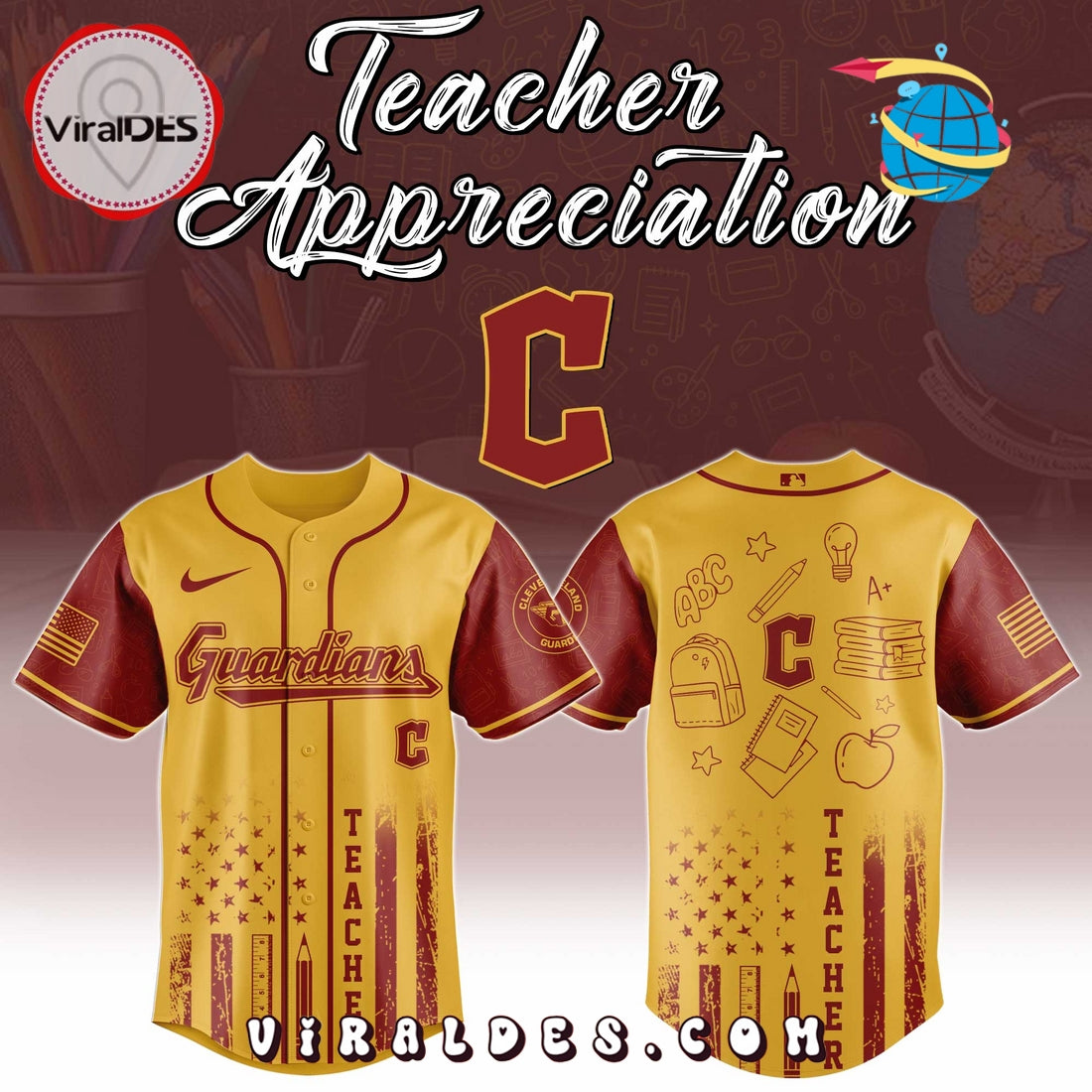 Cleveland Guardians MLB x Teacher Appreciation Day Jersey