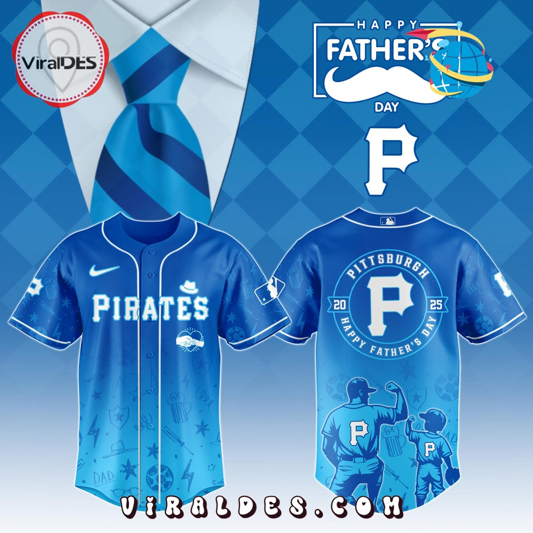 Pittsburgh Pirates Father's Day Baseball Jersey